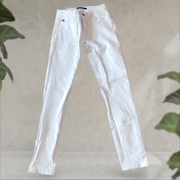 KanCan Wms Sz 7 Pencil Straight White Denim Jeans - Picture 2 of 4